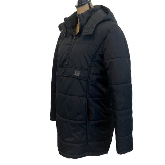 Kenneth Cole Men's Black Quarter Zip Pull Over Quilted Jacket Large - Picture 3 of 7